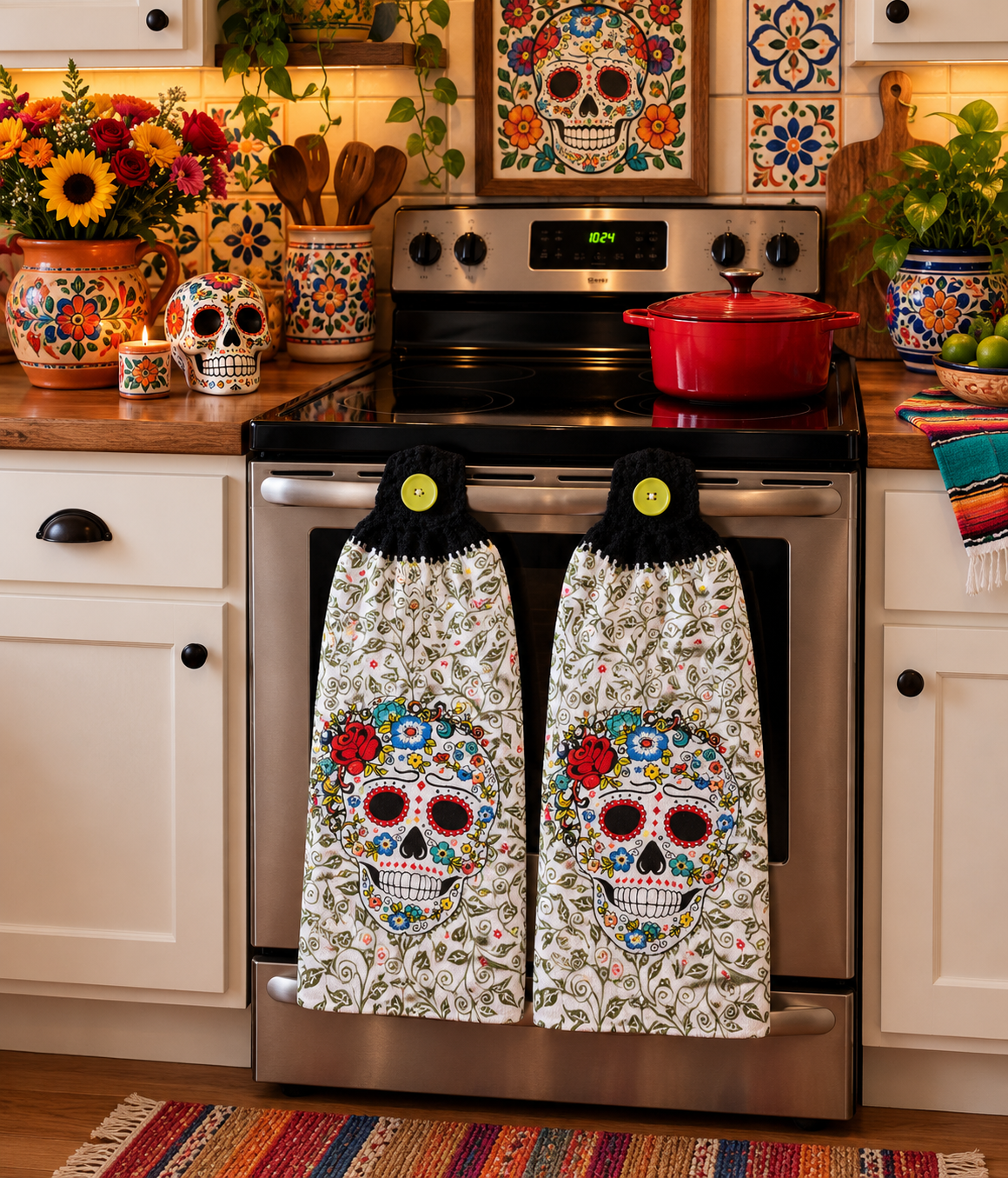 YarnAna's Handmade Kitchen Towels Halloween