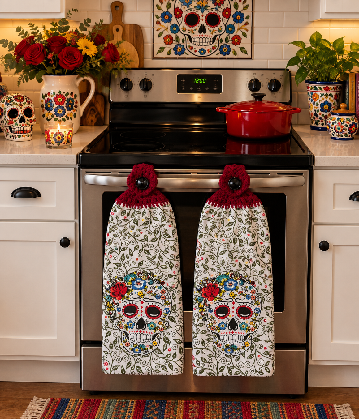 YarnAna's Handmade Kitchen Towels Halloween
