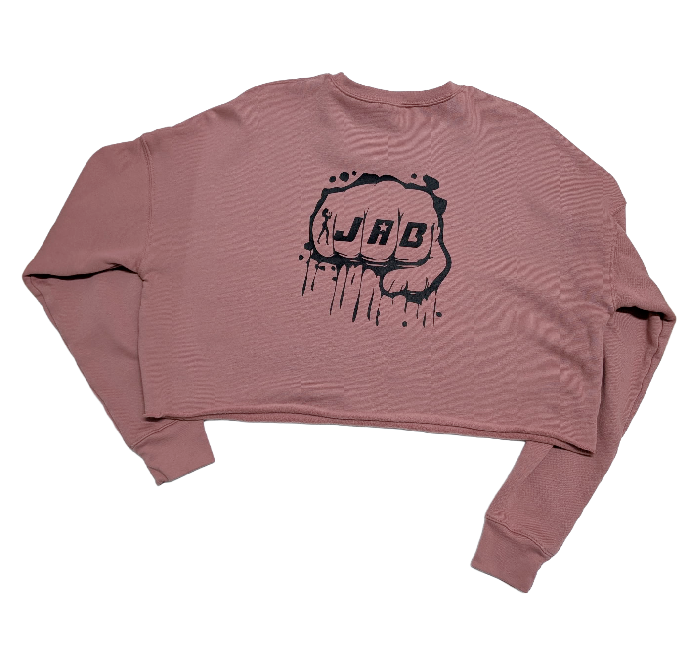 JAB Custom Cropped Crewneck Sweatshirt - Mauve