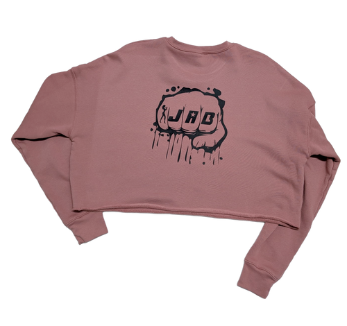 JAB Custom Cropped Crewneck Sweatshirt - Mauve