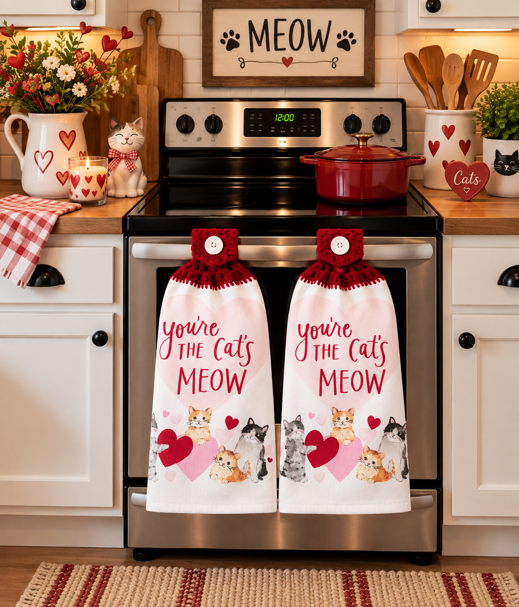 YarnAna's Handmade Kitchen Towels Love
