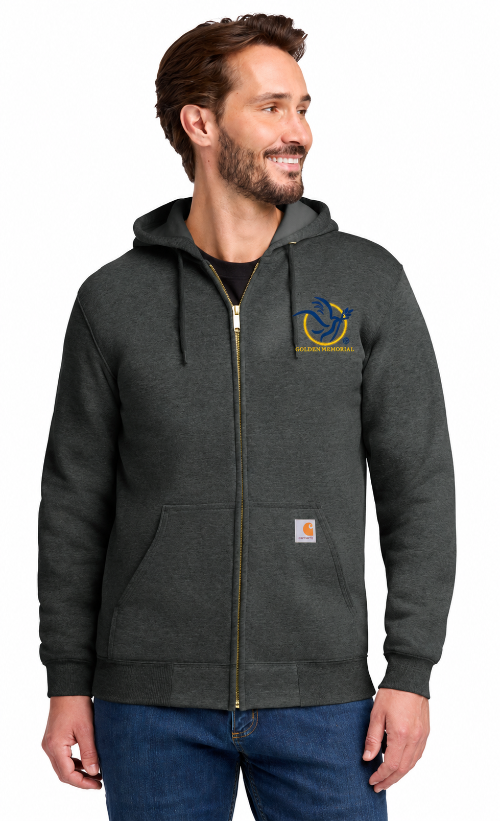 Golden Memorial Men's Carhartt Zip Up Hoodie