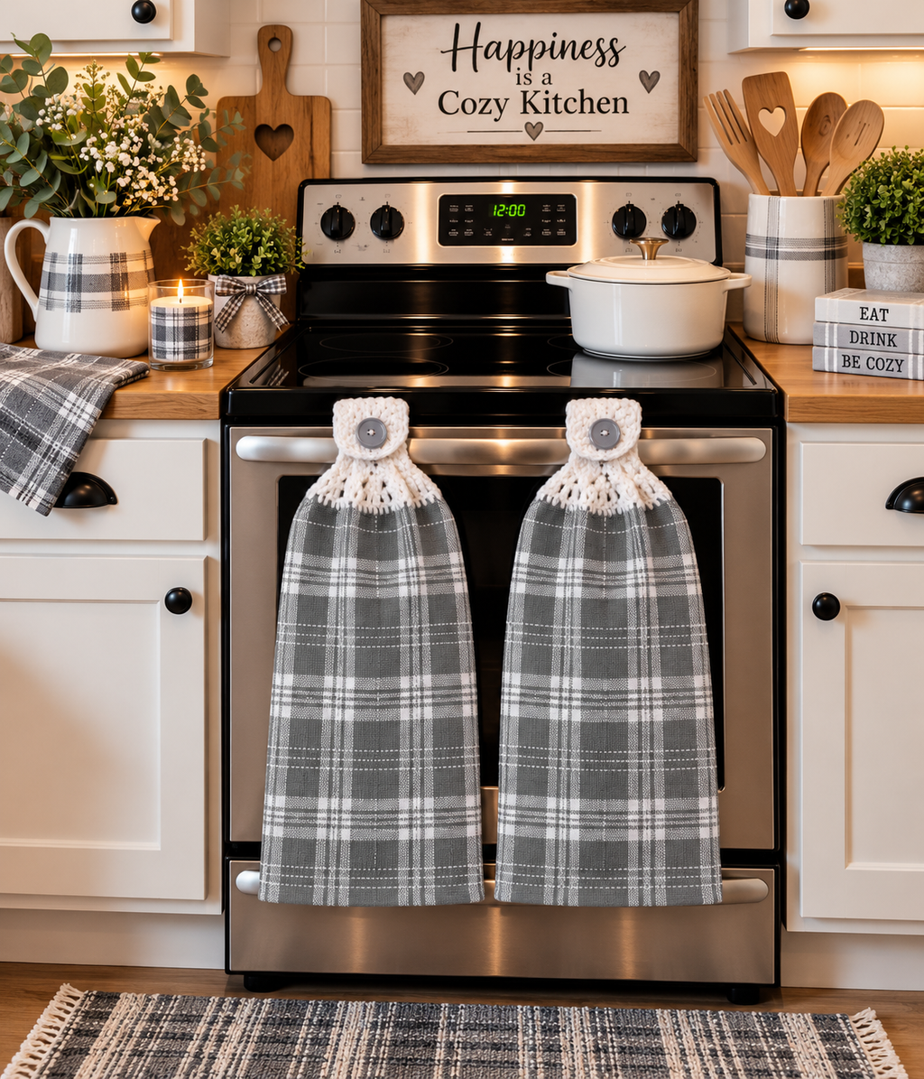 YarnAna's Handmade Kitchen Towels Manly