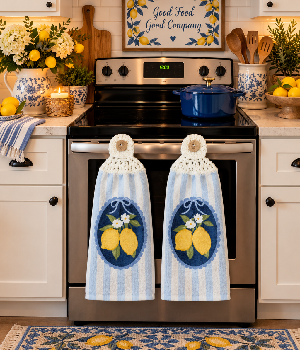 YarnAna's Handmade Kitchen Towels Life Gives You Lemons