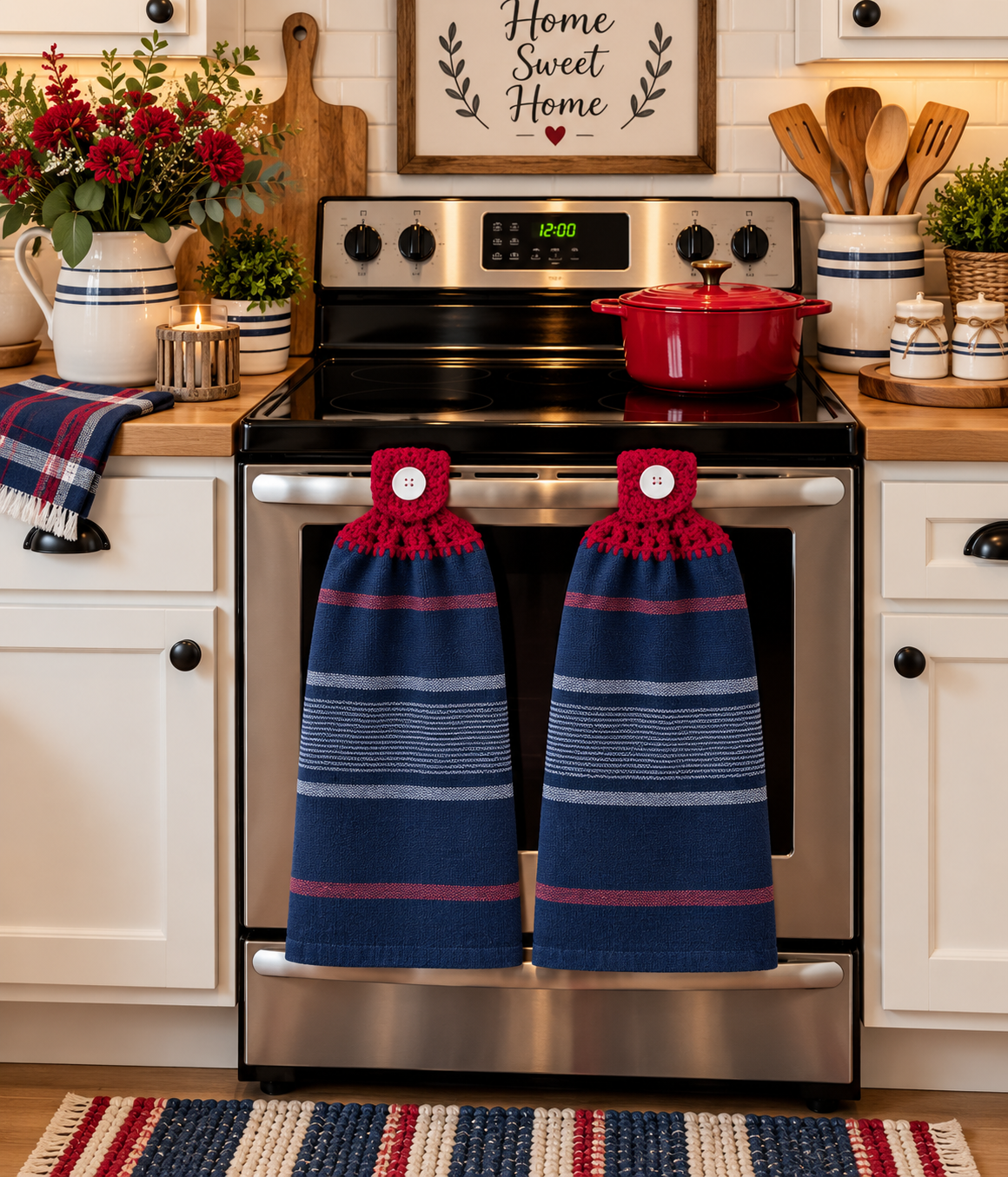 YarnAna's Handmade Kitchen Towels Murica