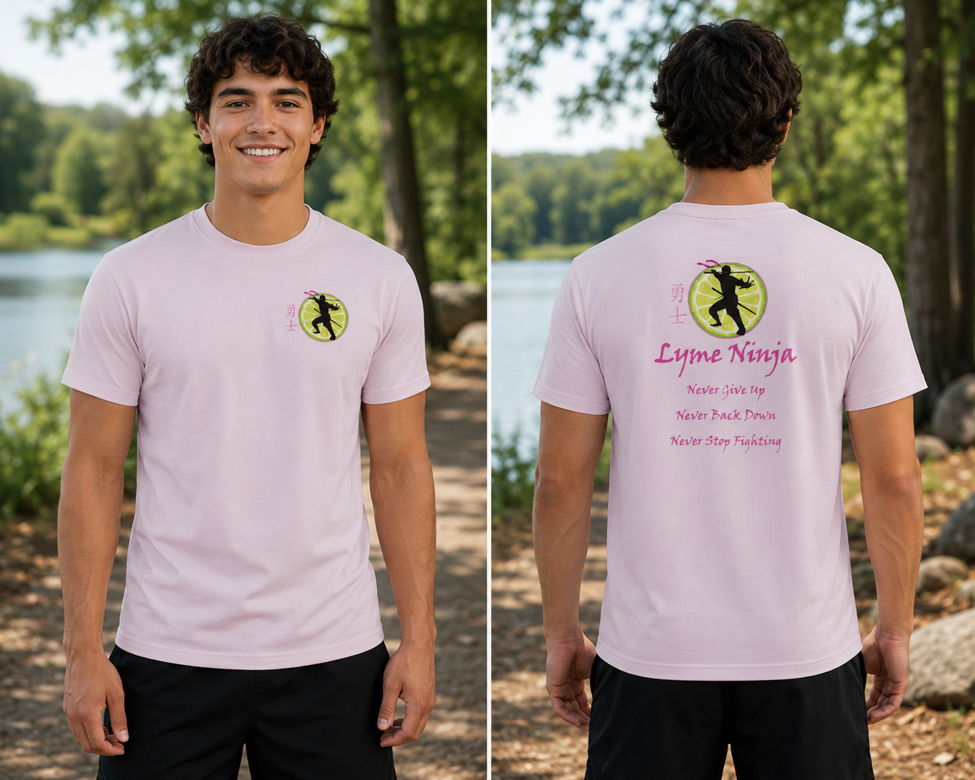 Lyme Ninja Family Triblend T-Shirt