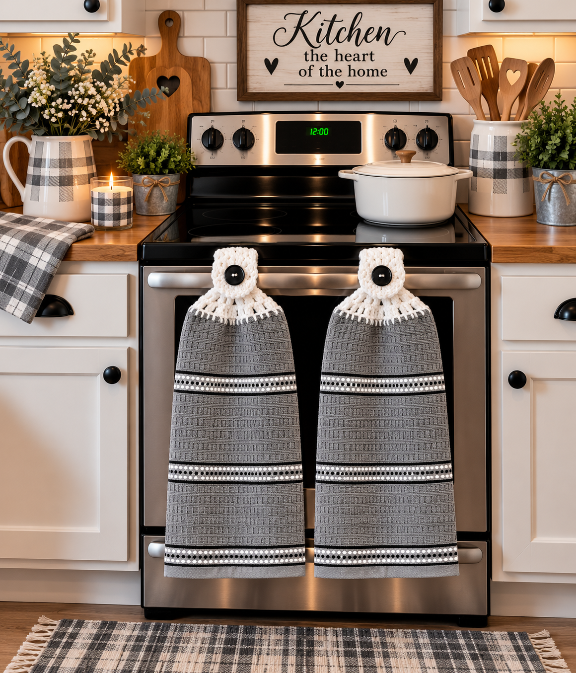 YarnAna's Handmade Kitchen Towels Manly