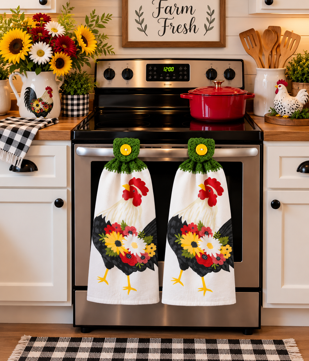 YarnAna's Handmade Kitchen Towels Country Living