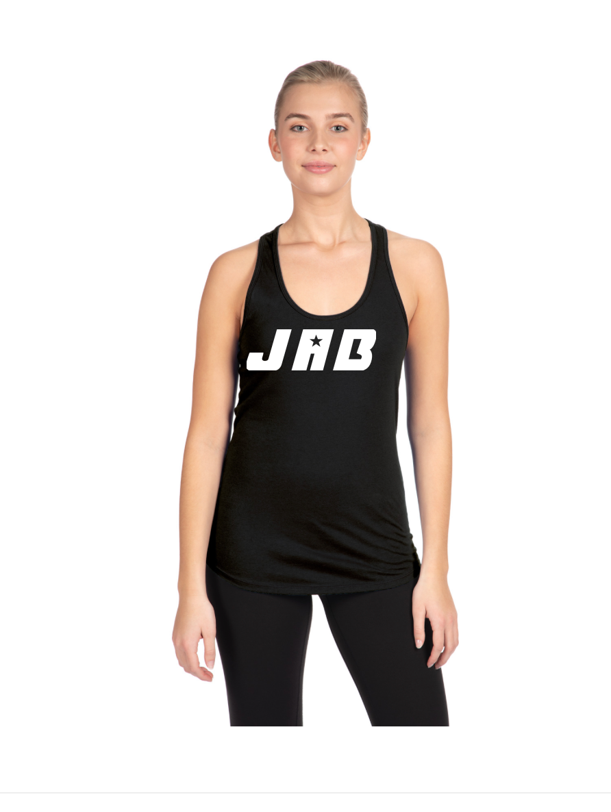 JAB Custom Racerback Tank w/White Logo