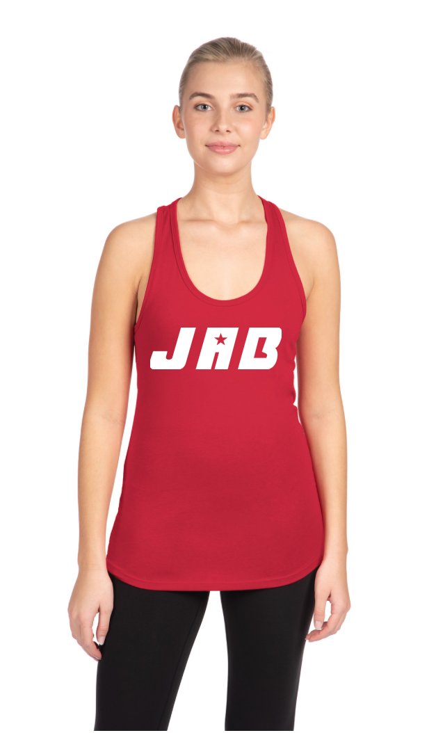 JAB Custom Racerback Tank w/White Logo