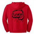 JAB Custom Zip Hoodie w/Black Logo