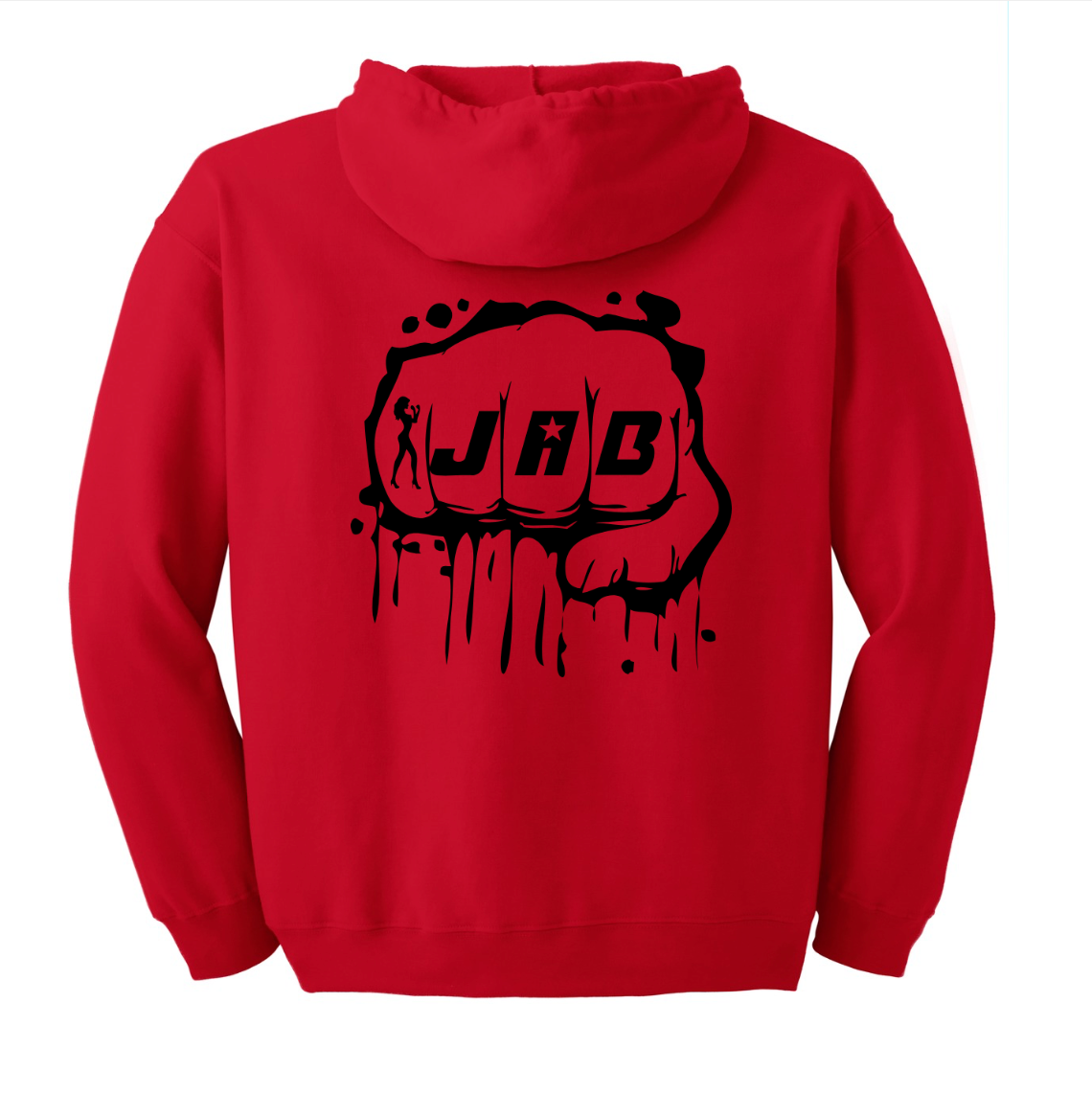 JAB Custom Zip Hoodie w/Black Logo