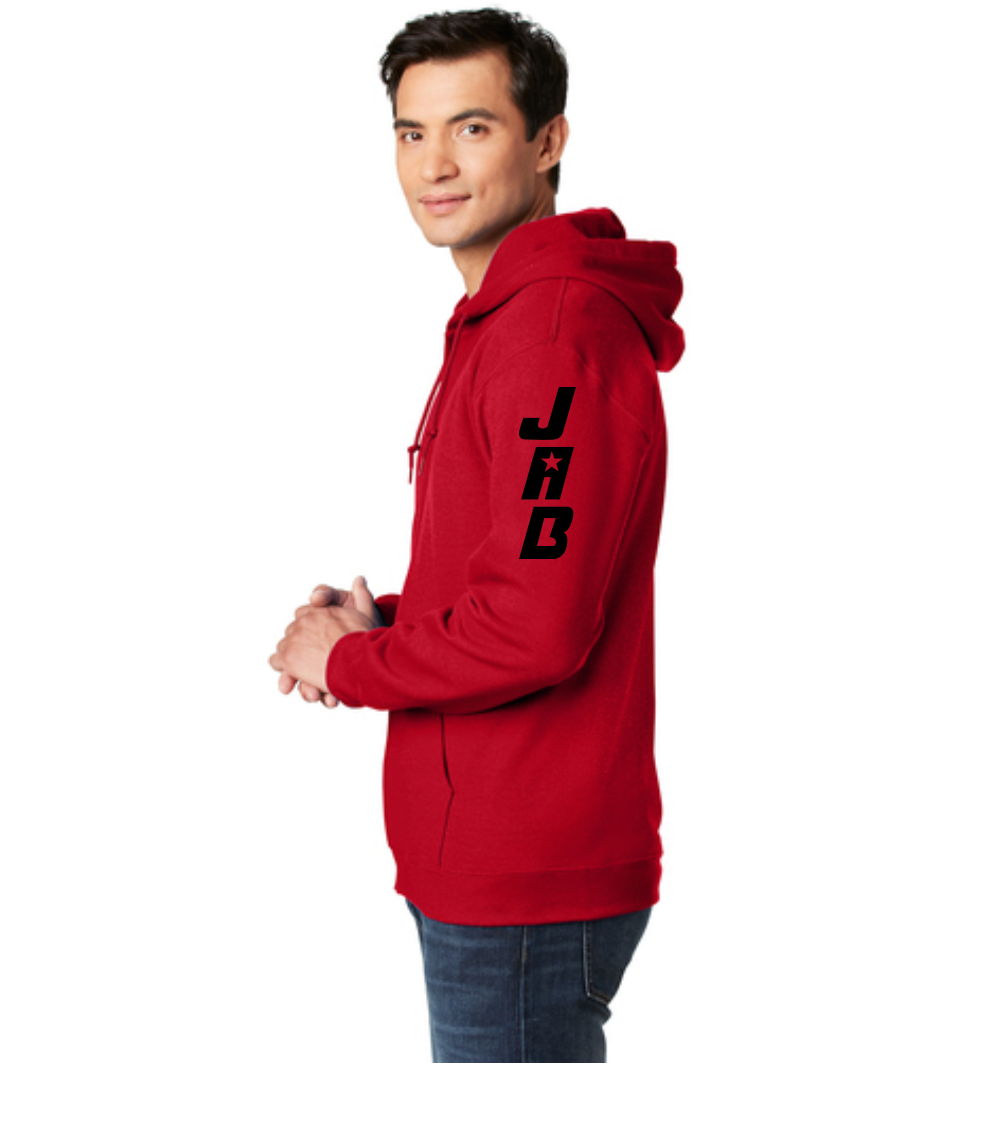 JAB Custom Zip Hoodie w/Black Logo