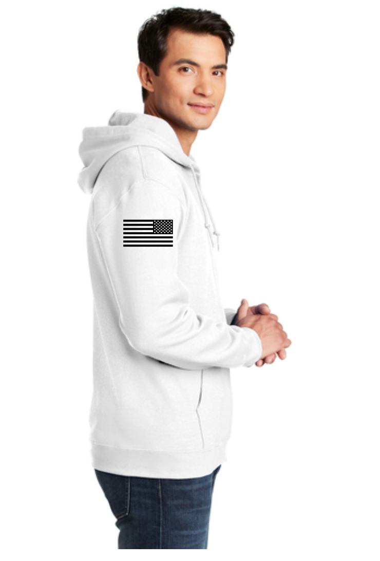 JAB Custom Zip Hoodie w/Black Logo