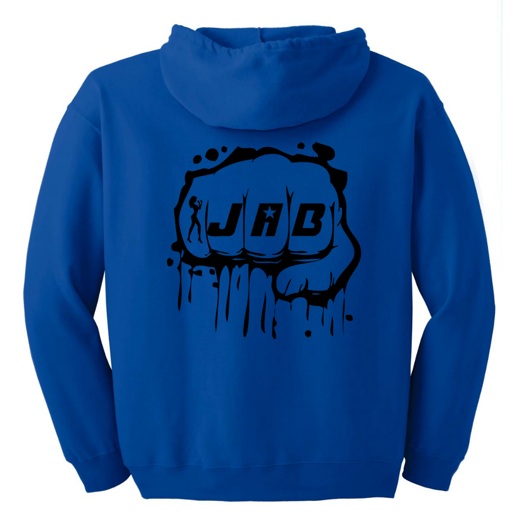 JAB Custom Zip Hoodie w/Black Logo