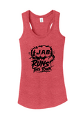 JAB Custom Tri-blend Racerback Tank w/Black Logo