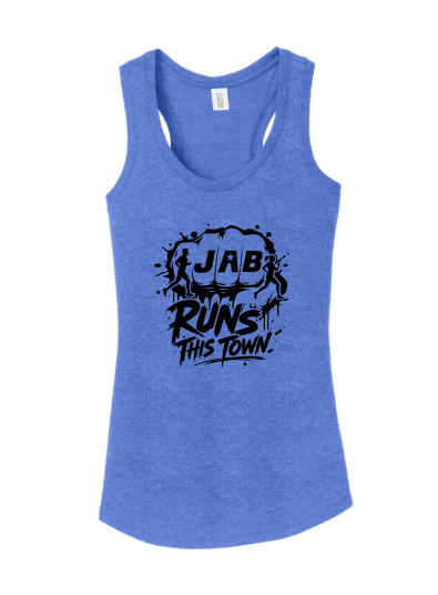 JAB Custom Tri-blend Racerback Tank w/Black Logo