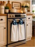 YarnAna's Handmade Kitchen Towels No Blues Here