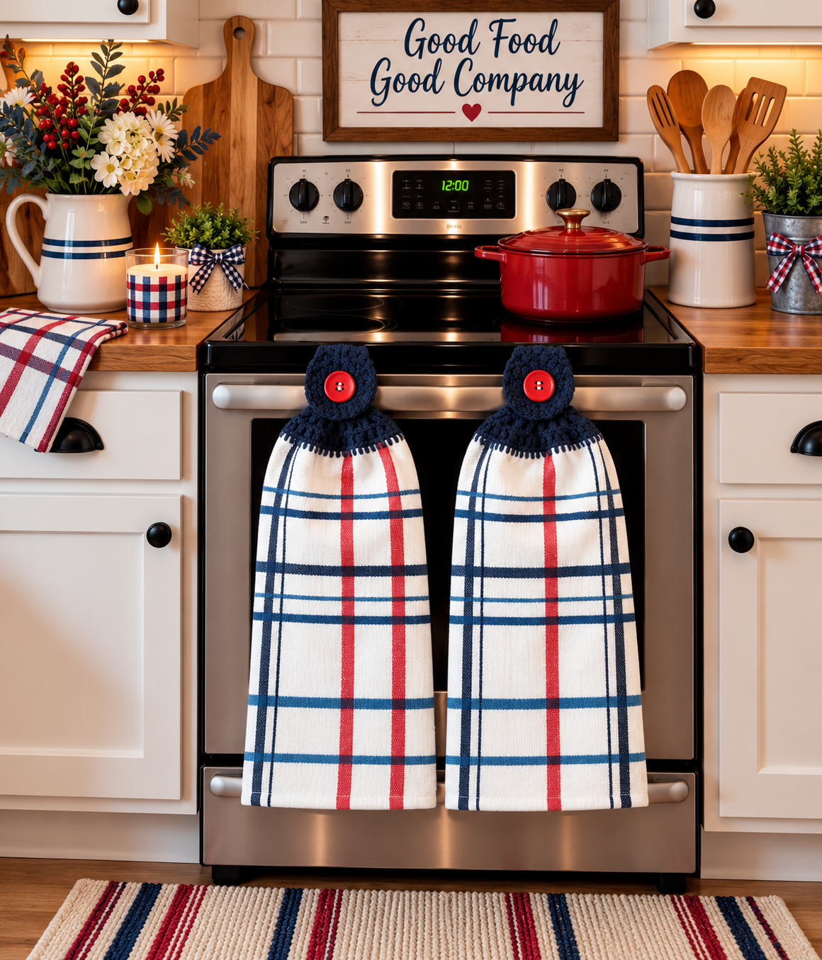 YarnAna's Handmade Kitchen Towels Murica
