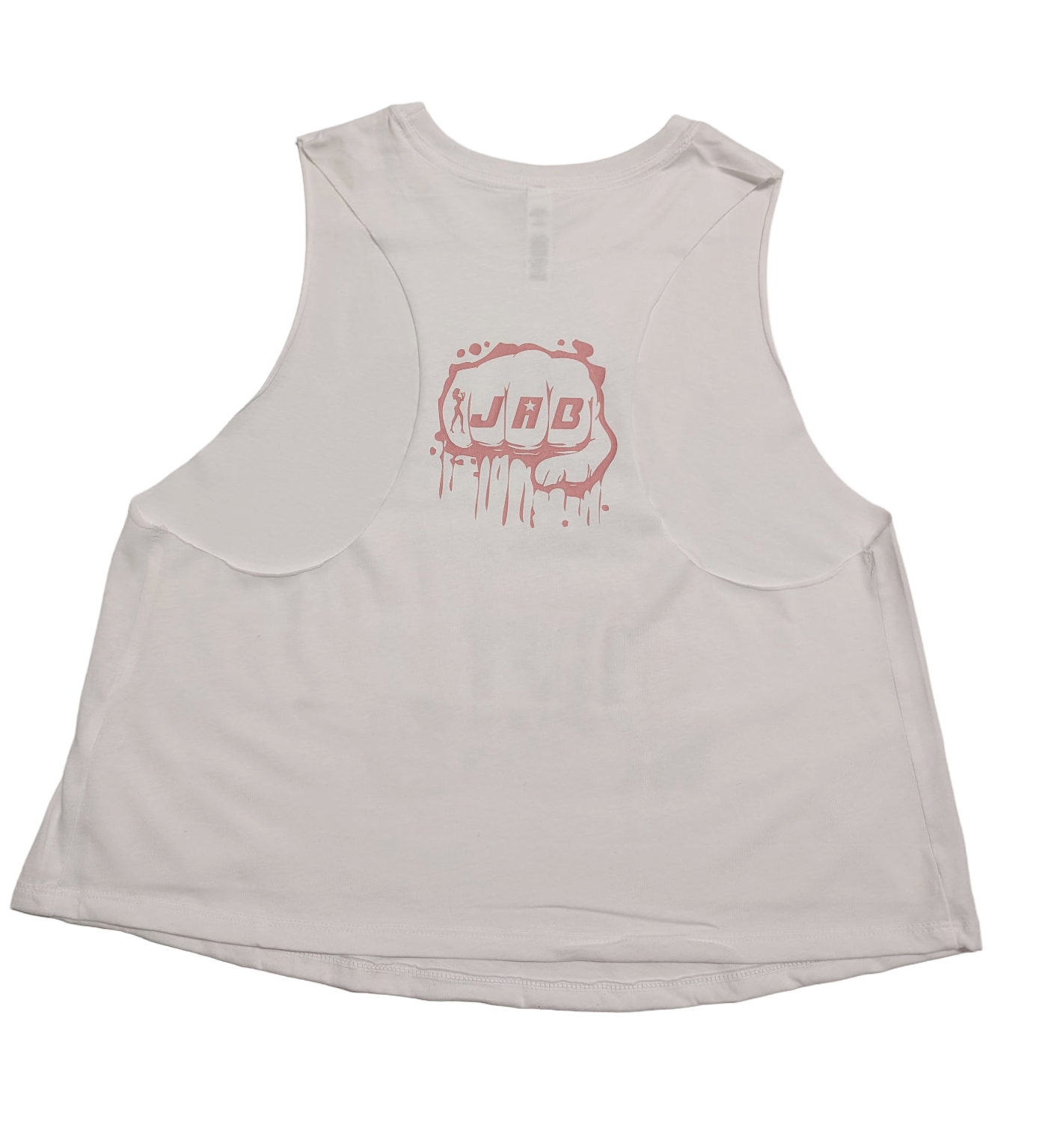 JAB “Grandmas Lift Weights” Cropped Tank – White